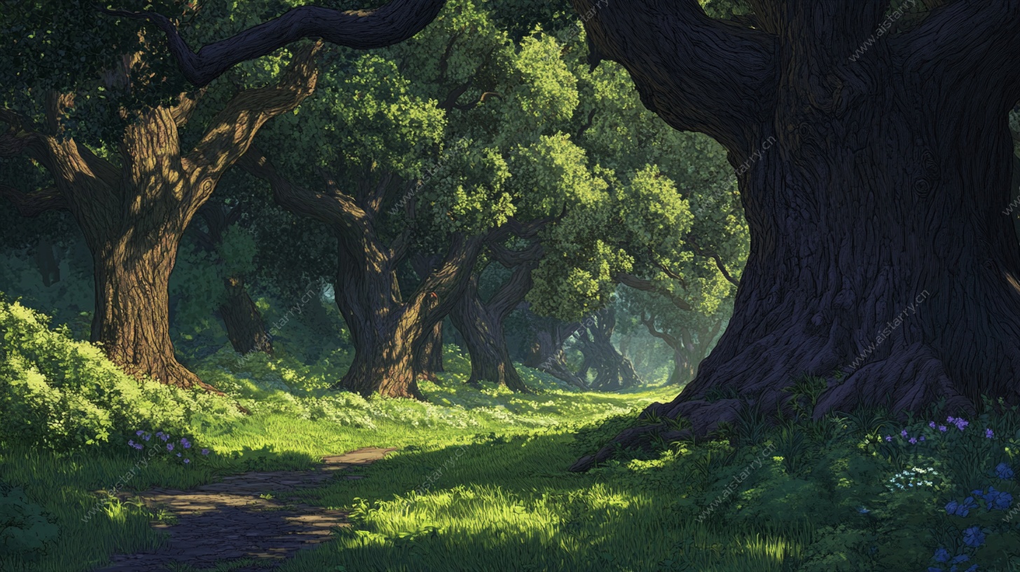 梦幻森林中的幽径