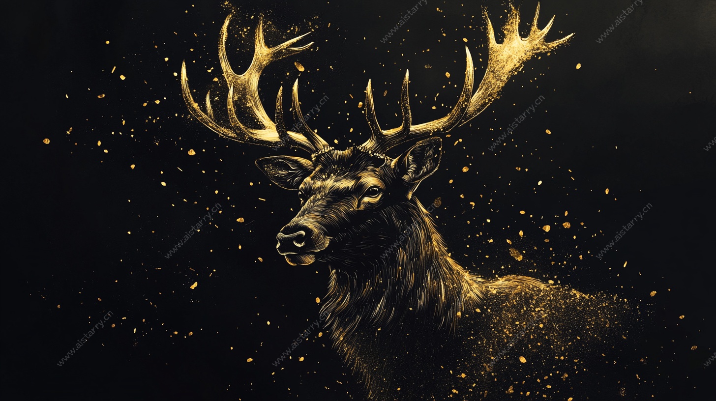 金色麋鹿 神秘梦幻之境