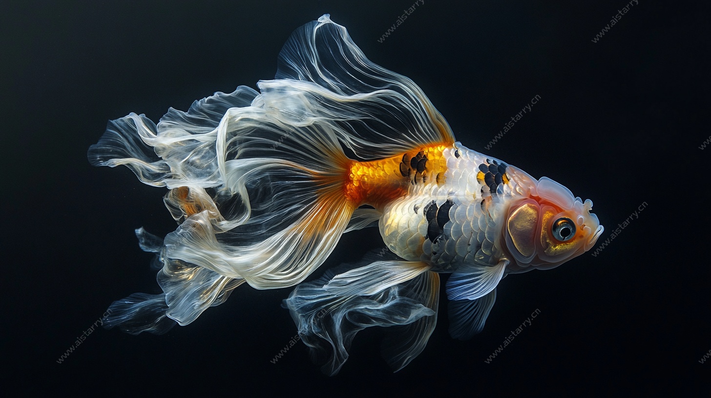 飘逸金鱼灵动瞬间