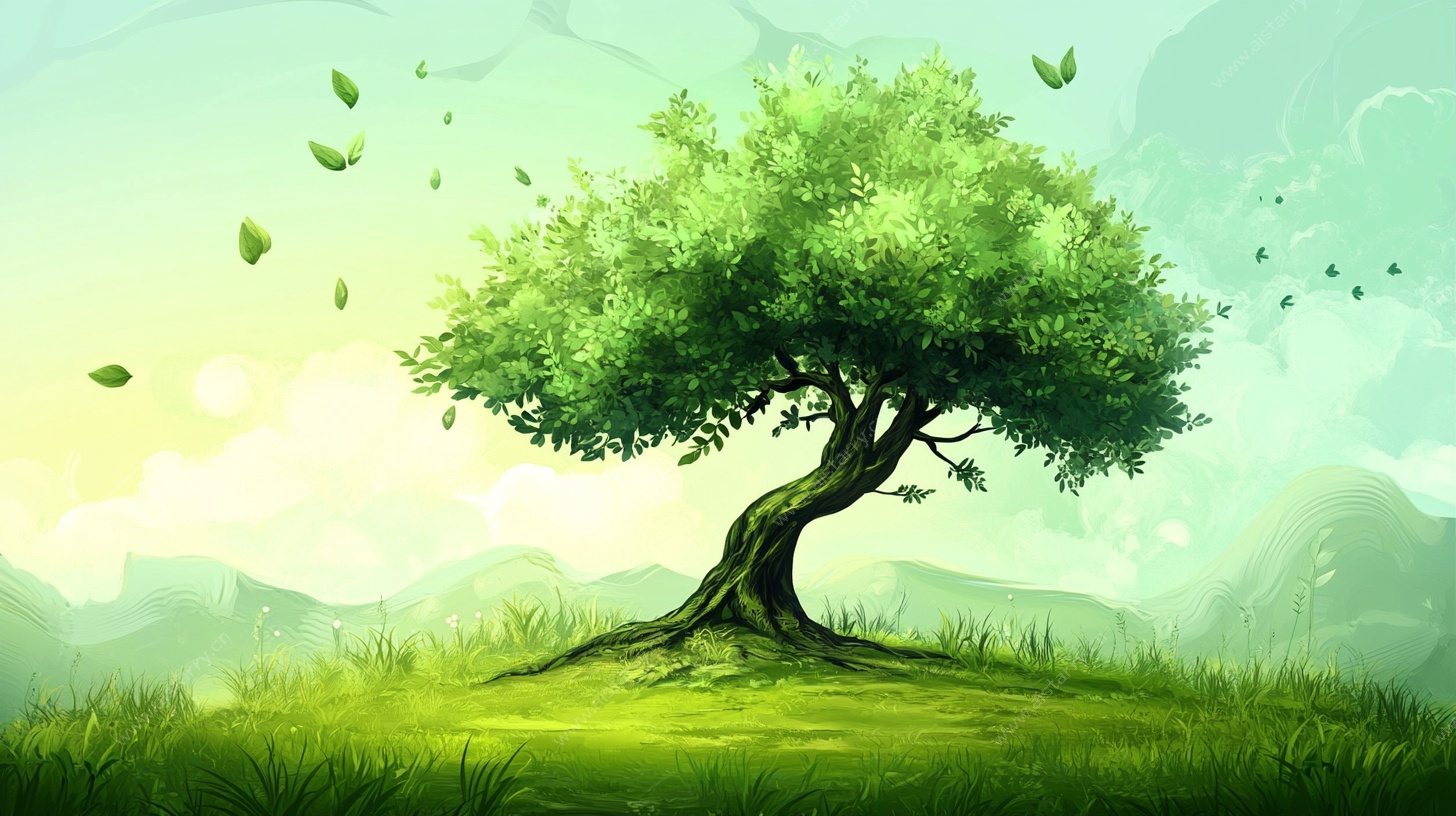 独树成景的绿野风光