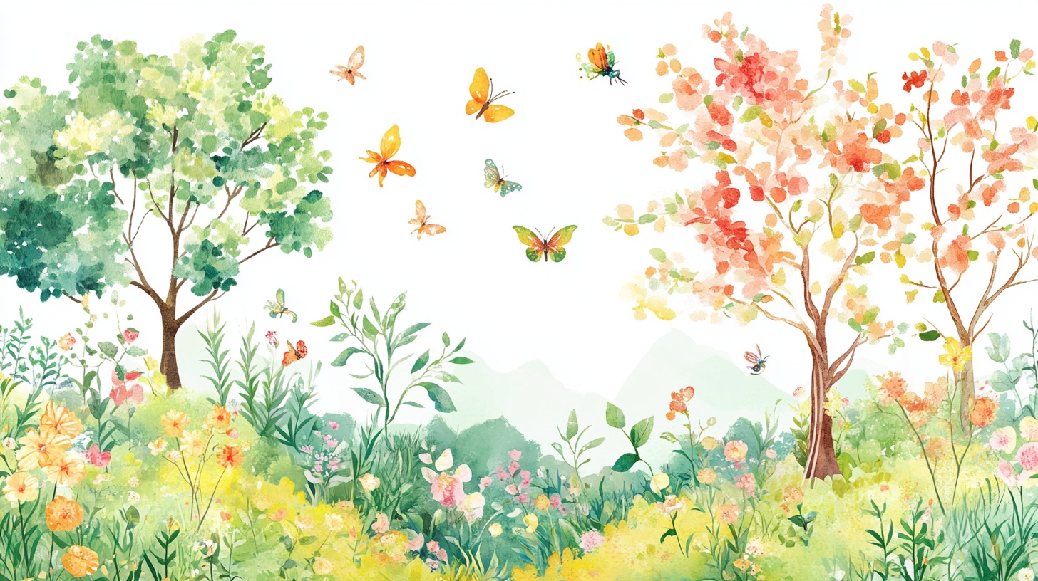 春日烂漫风景图