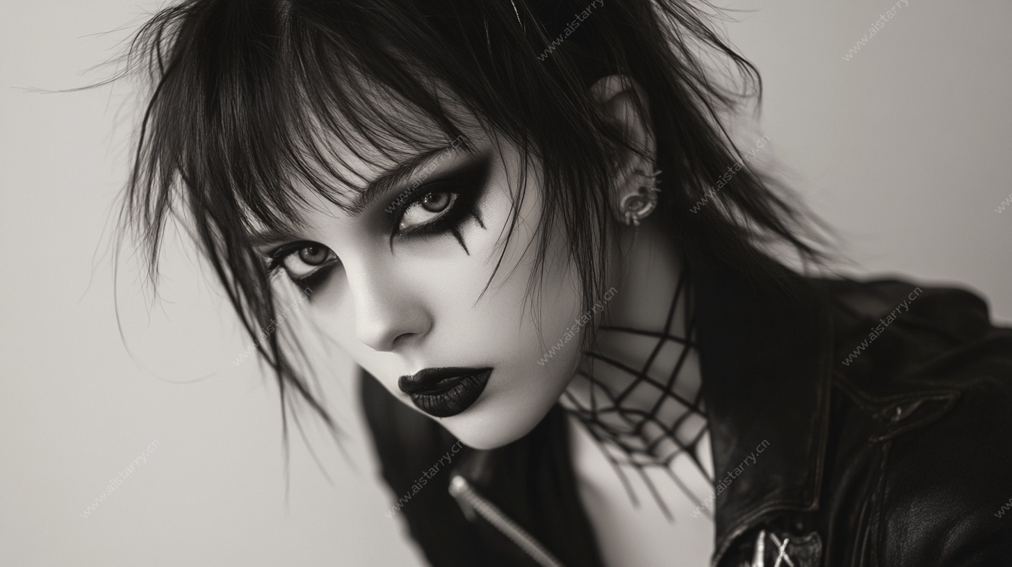 暗黑风个性酷感女性肖像