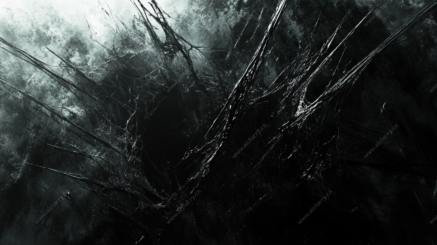 黑暗神秘树枝背景图