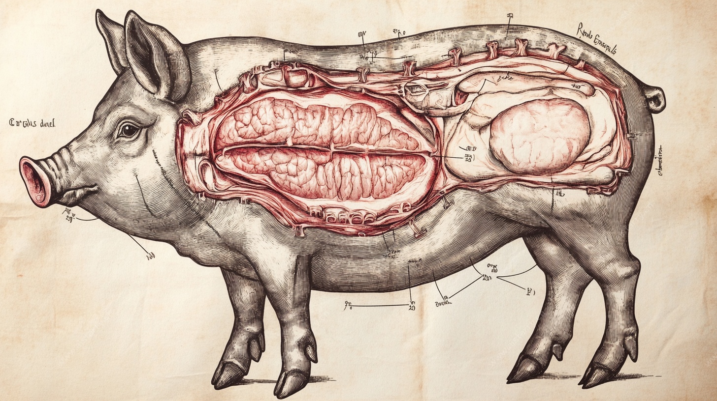 猪的解剖学图示