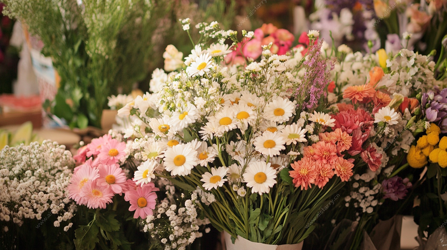 缤纷花束装点多彩世界