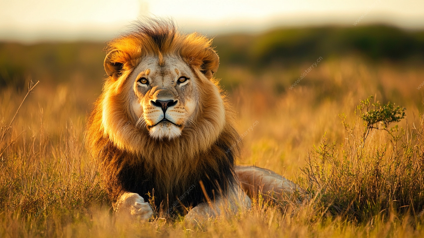 草原雄狮 王者的静谧时刻