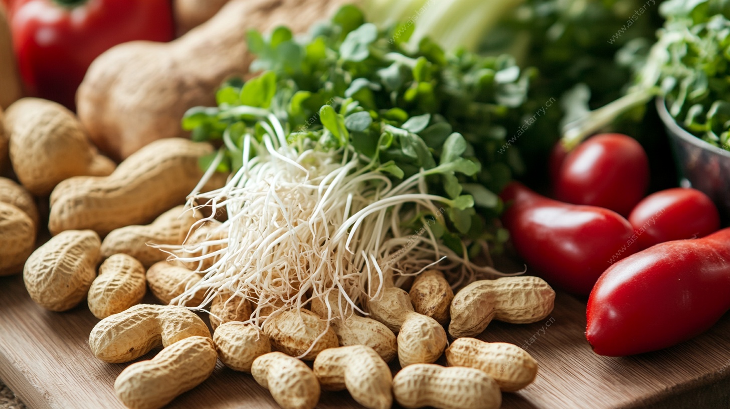 花生蔬菜组合静物图