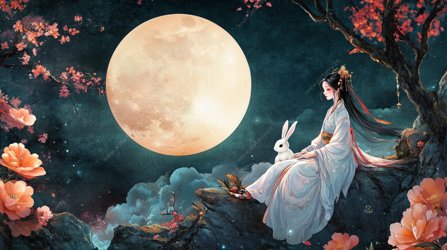 嫦娥望月图