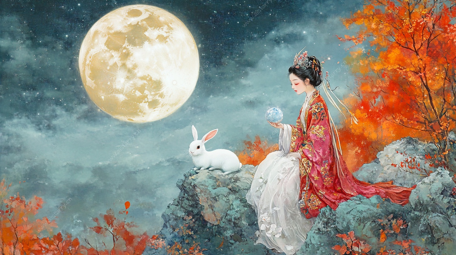 嫦娥赏月图
