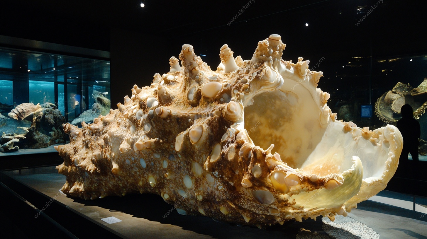 巨型海螺标本展示