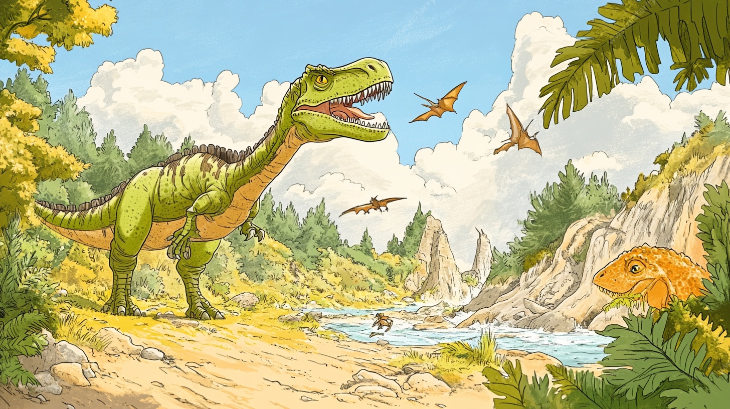 恐龙的史前丛林冒险