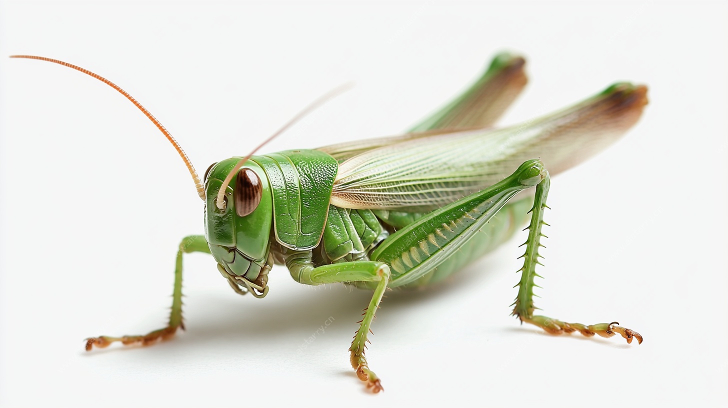 翠绿蚱蜢特写
