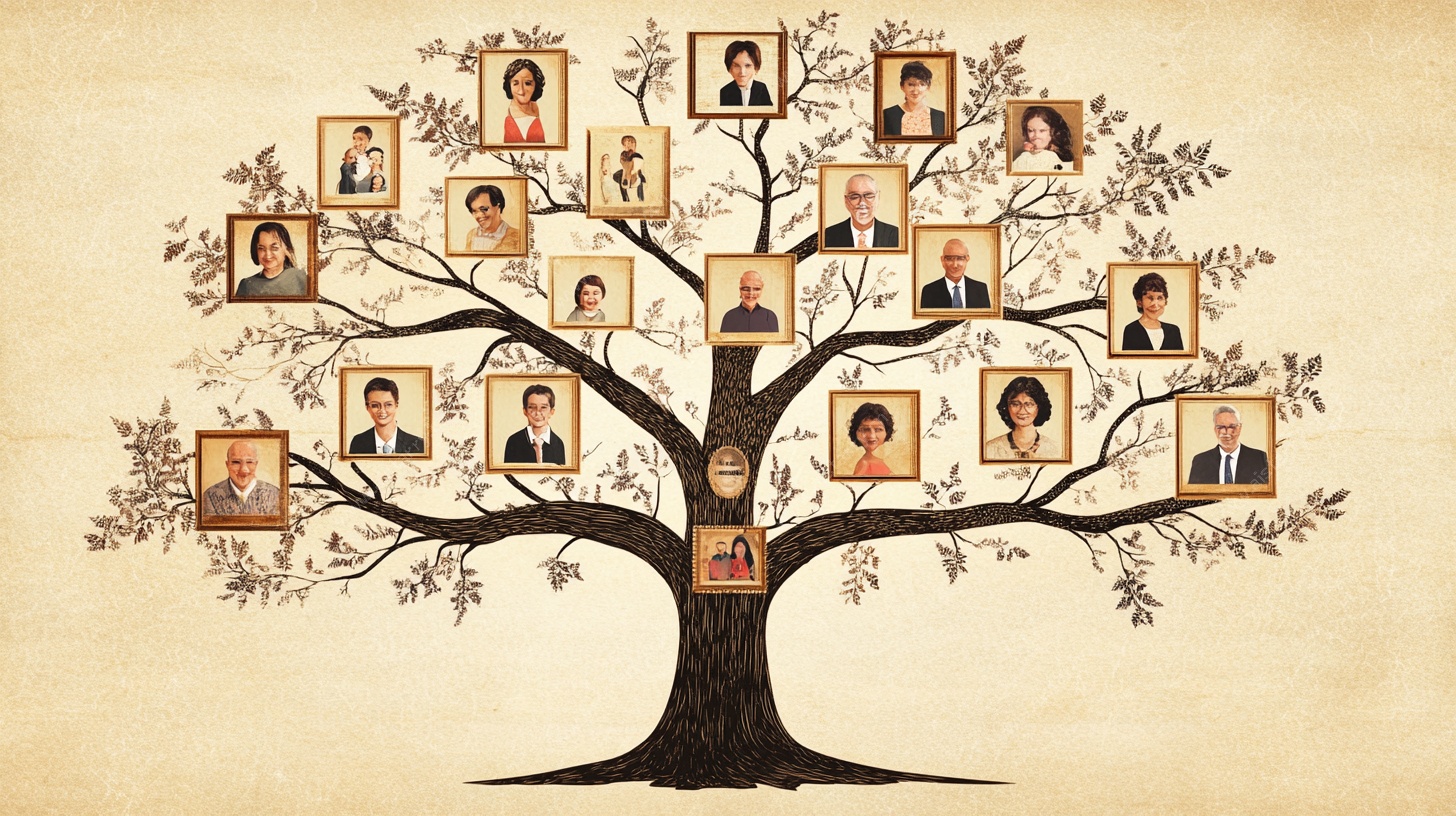 家族照片树