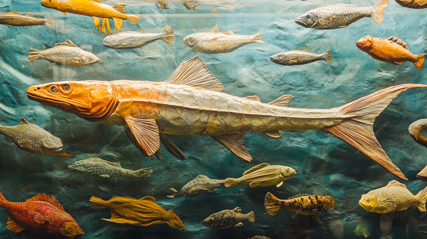 海底鱼群艺术插画