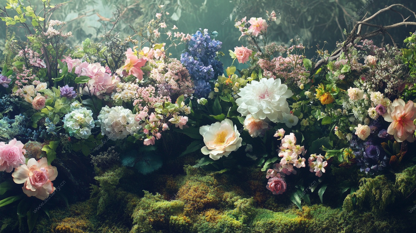梦幻花卉丛林景观