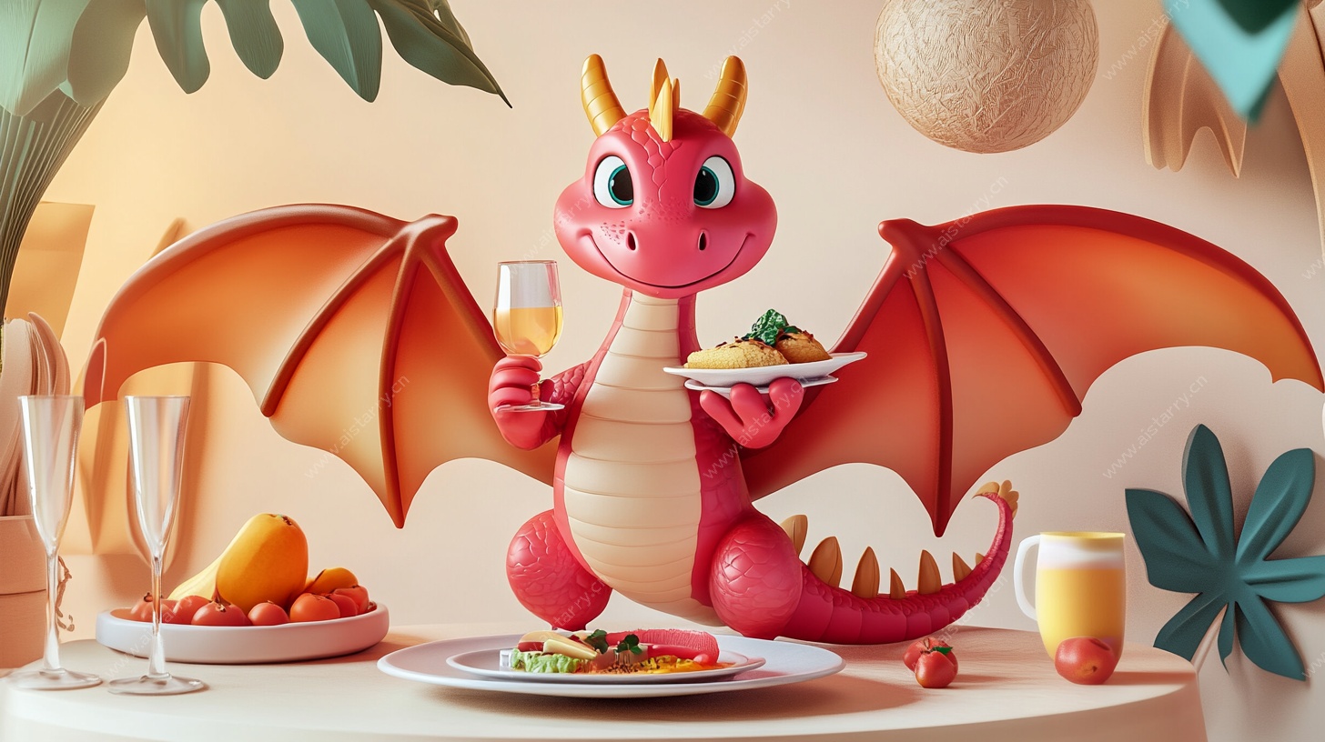 粉红小龙的欢乐美食时光