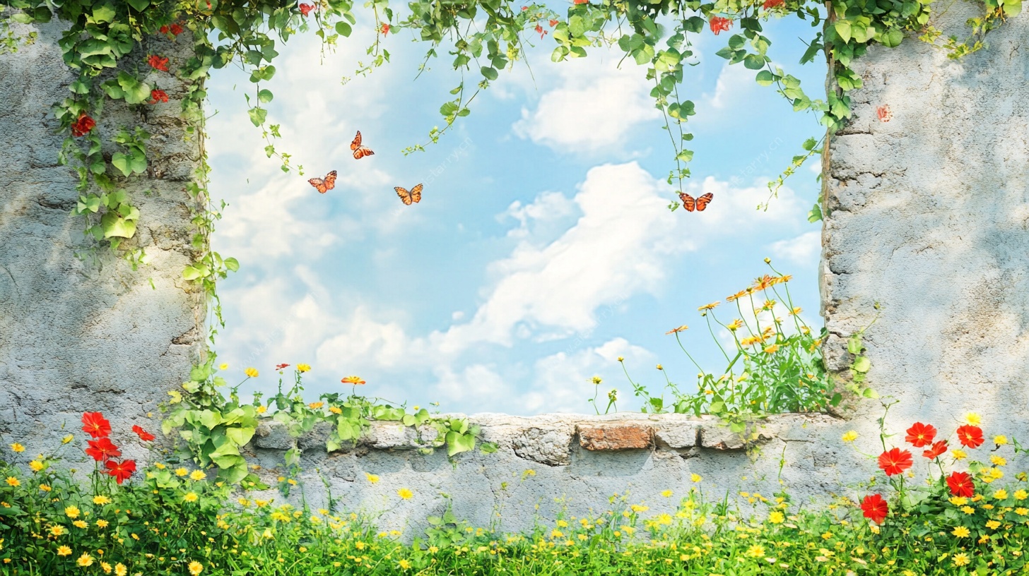 窗景中的自然诗意