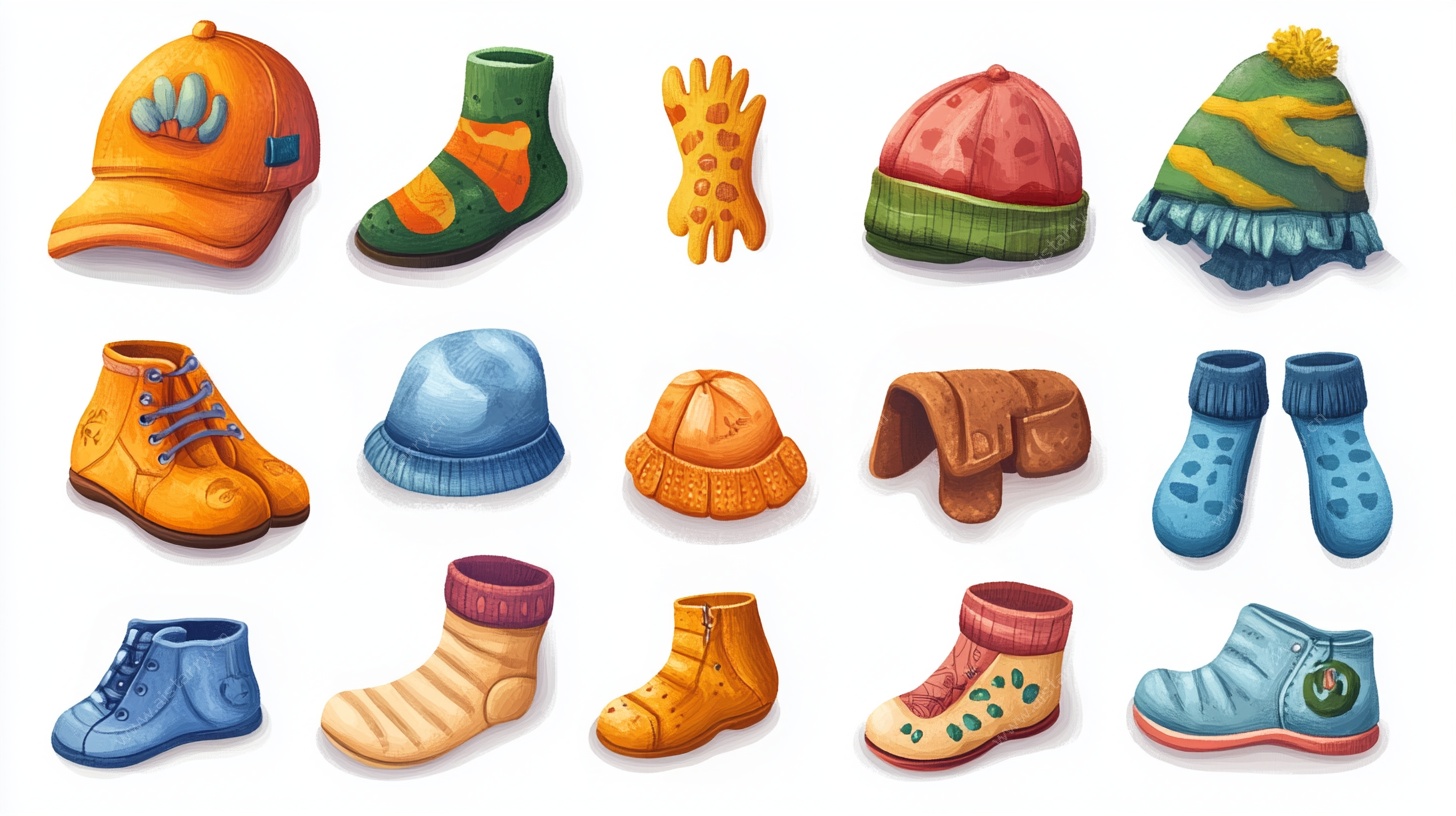 可爱多彩的冬季服饰集合