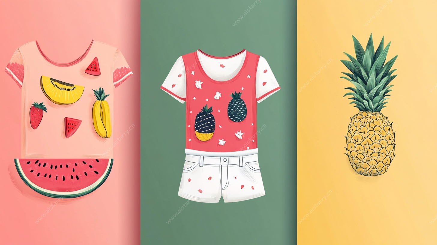 水果主题童装插画