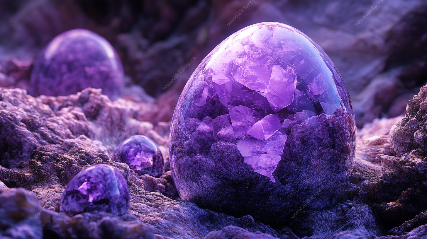 紫水晶蛋 神秘璀璨之美
