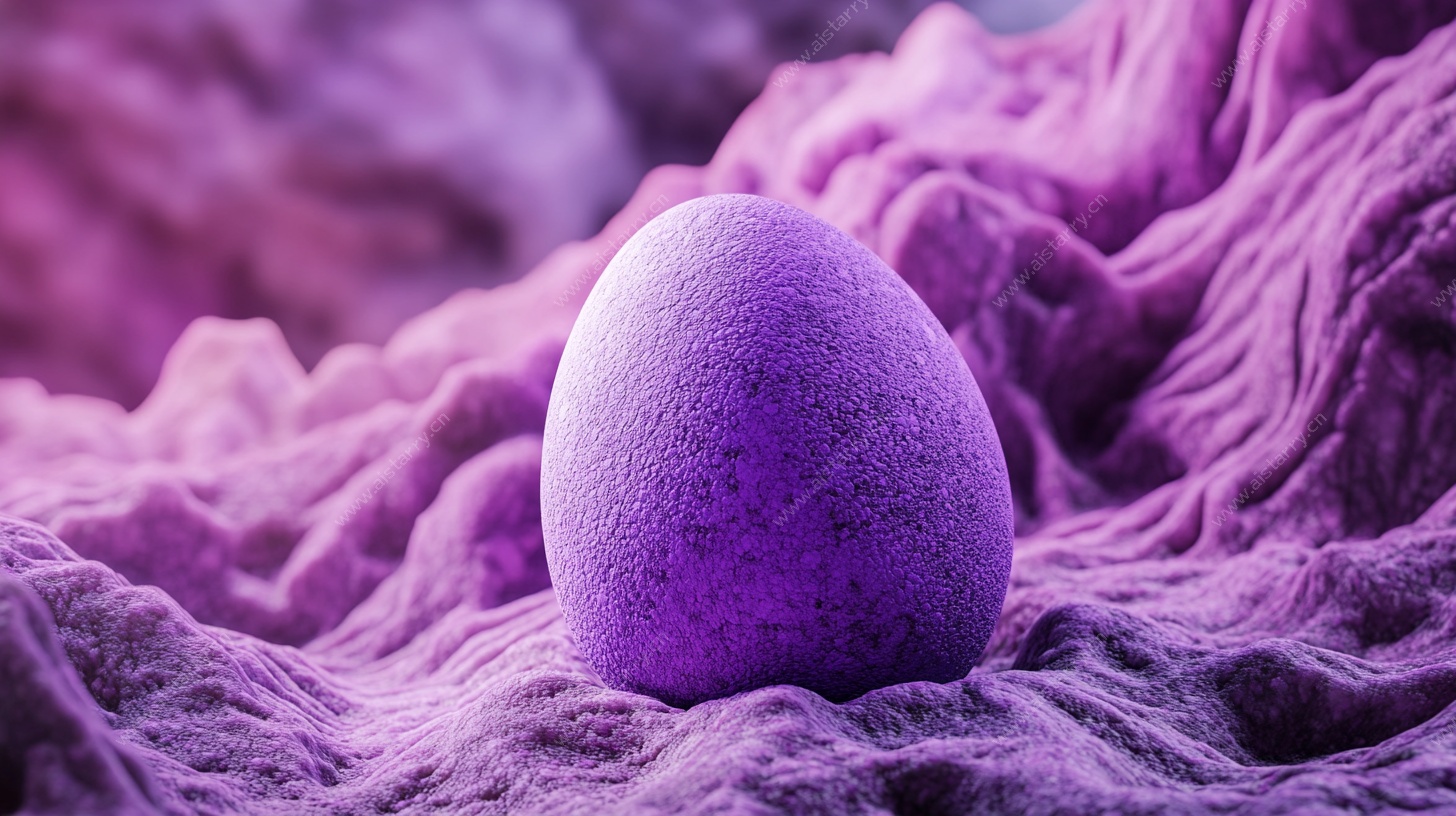 紫色梦幻蛋 纹理背景中