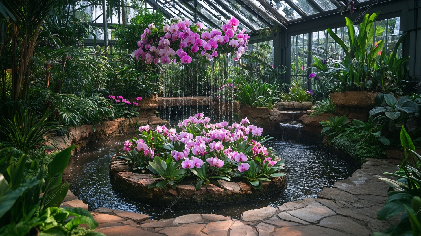 梦幻温室花卉景观