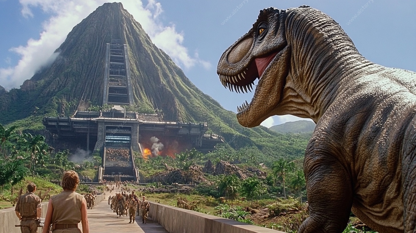 恐龙主题公园奇幻场景