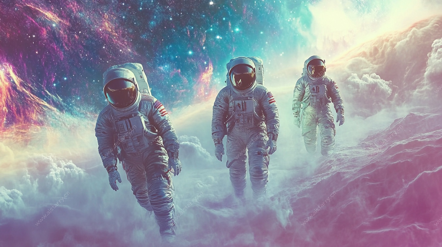 太空漫步的宇航员