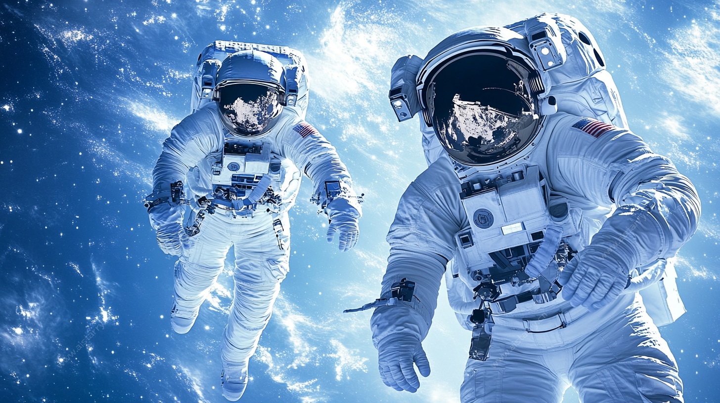 太空漫步的宇航员