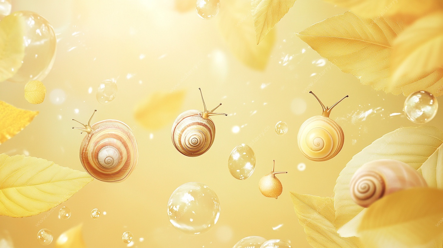 秋日蜗牛梦幻场景图