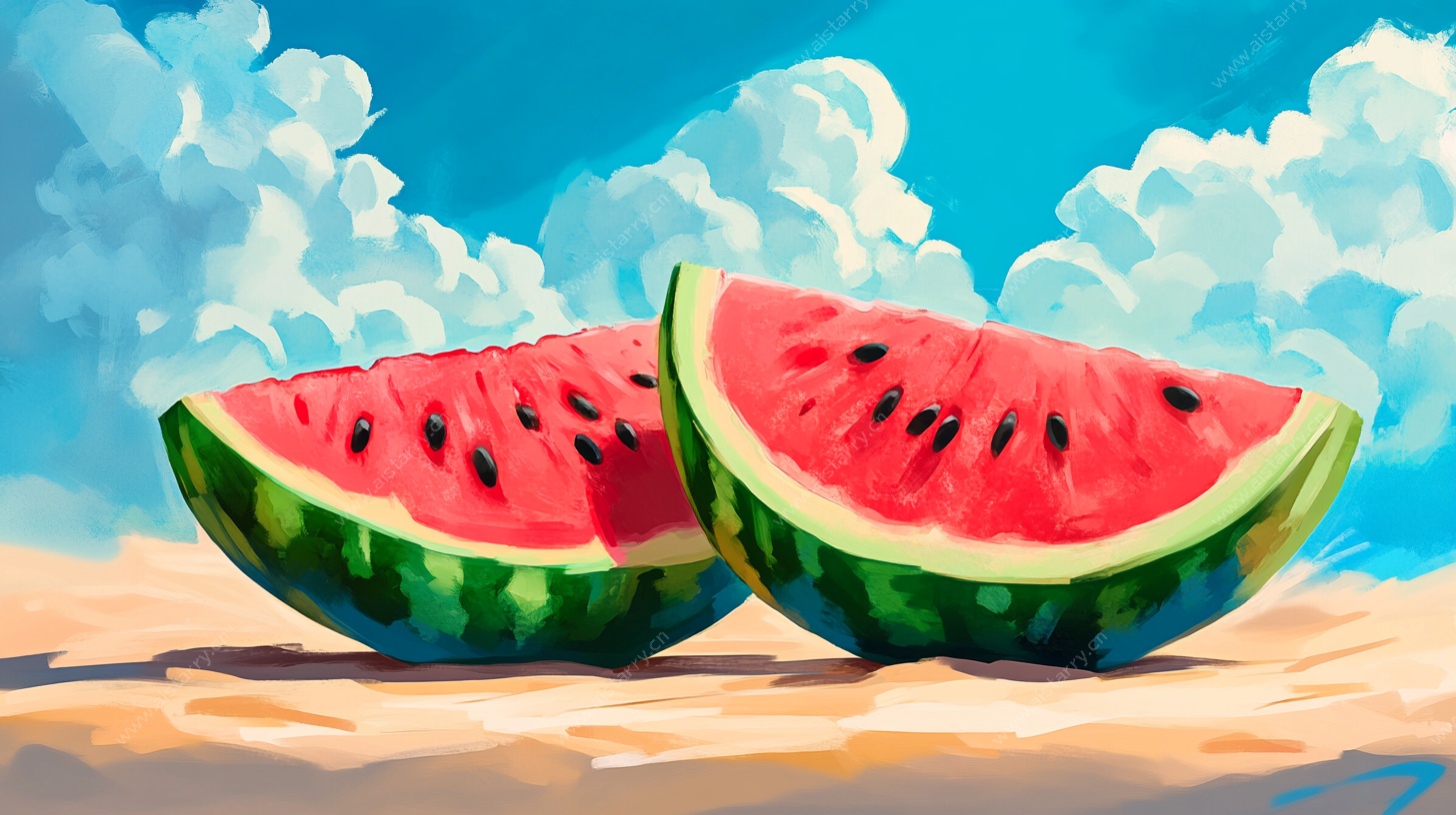 夏日西瓜插画