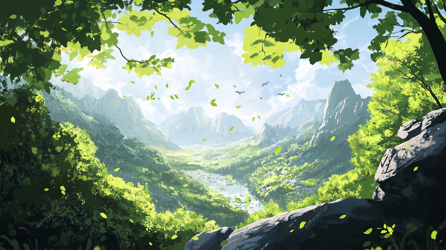 山林间的清新自然景致