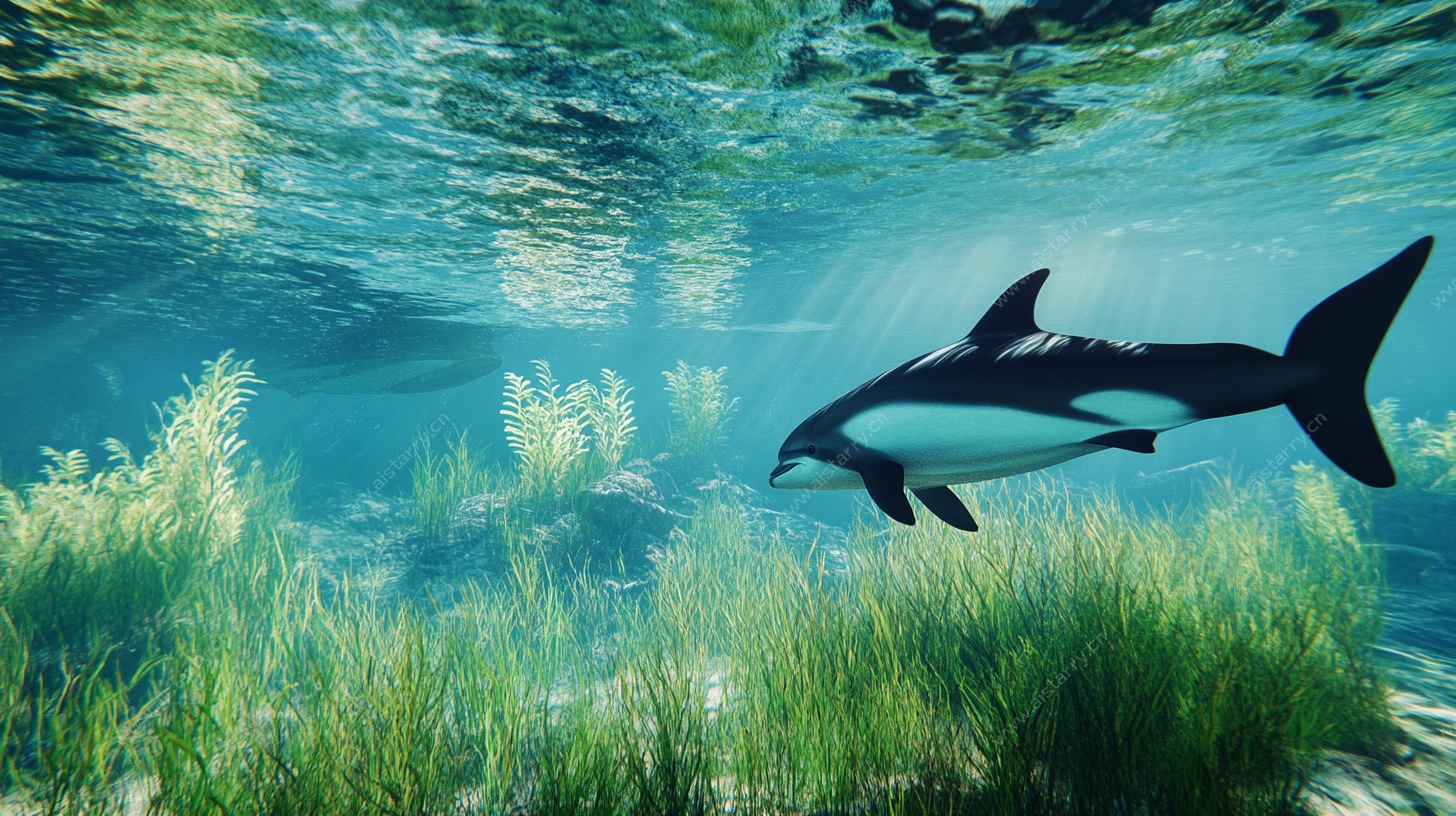 海洋中的虎鲸畅游图景