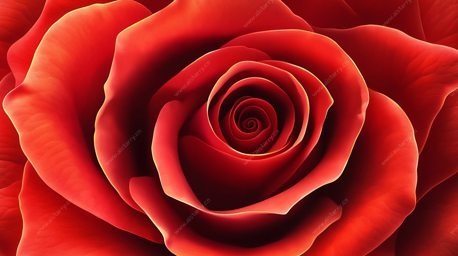 娇艳红玫瑰特写