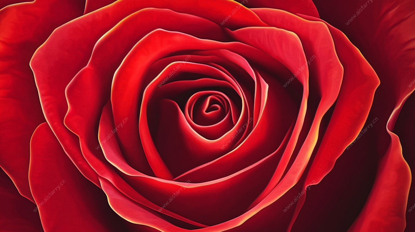 娇艳红玫瑰特写