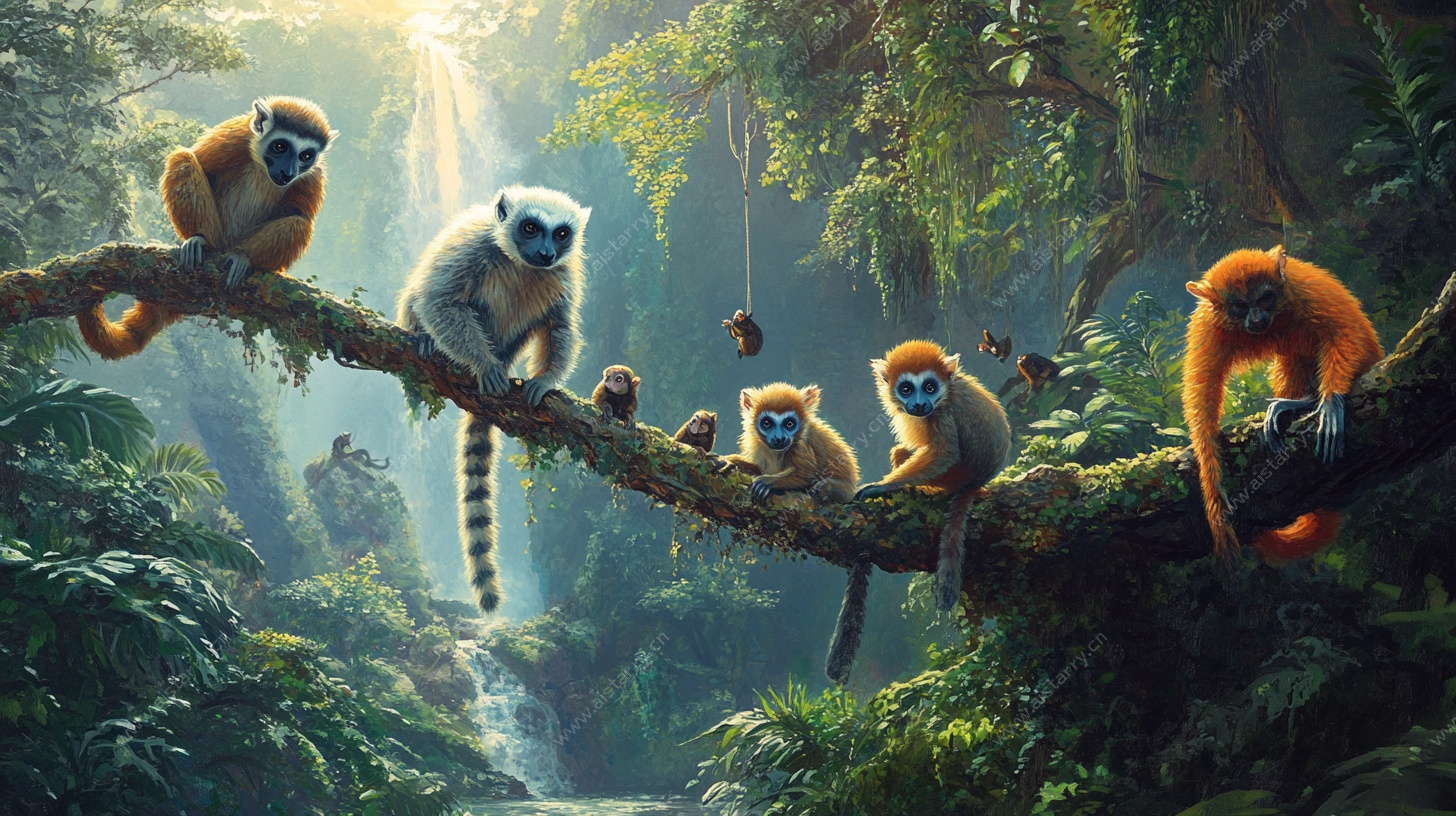 丛林中的狐猴家族