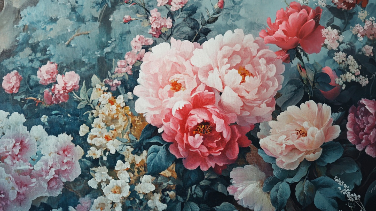 繁花似锦的梦幻花卉图景