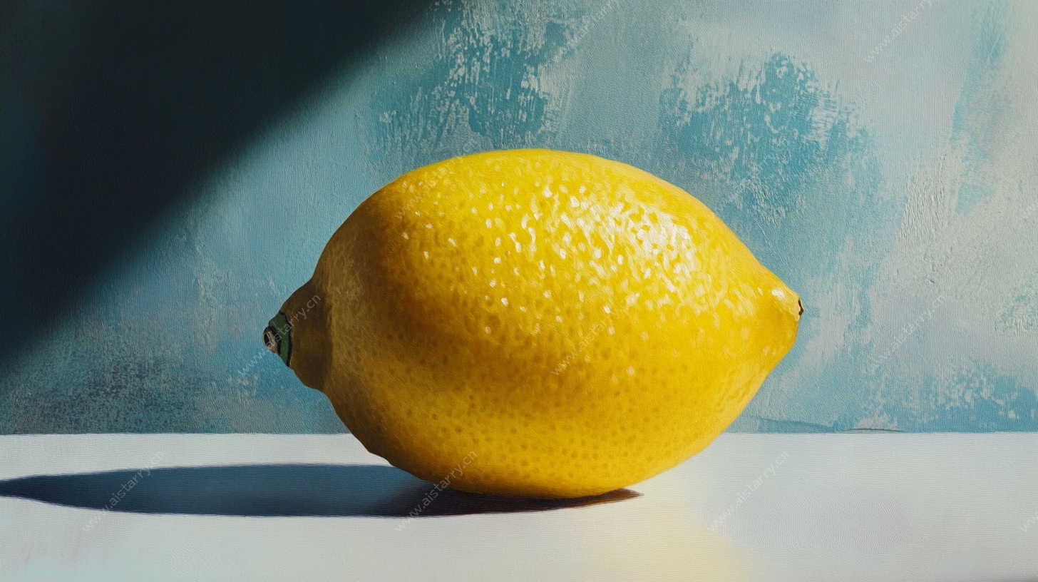 阳光下的鲜柠檬