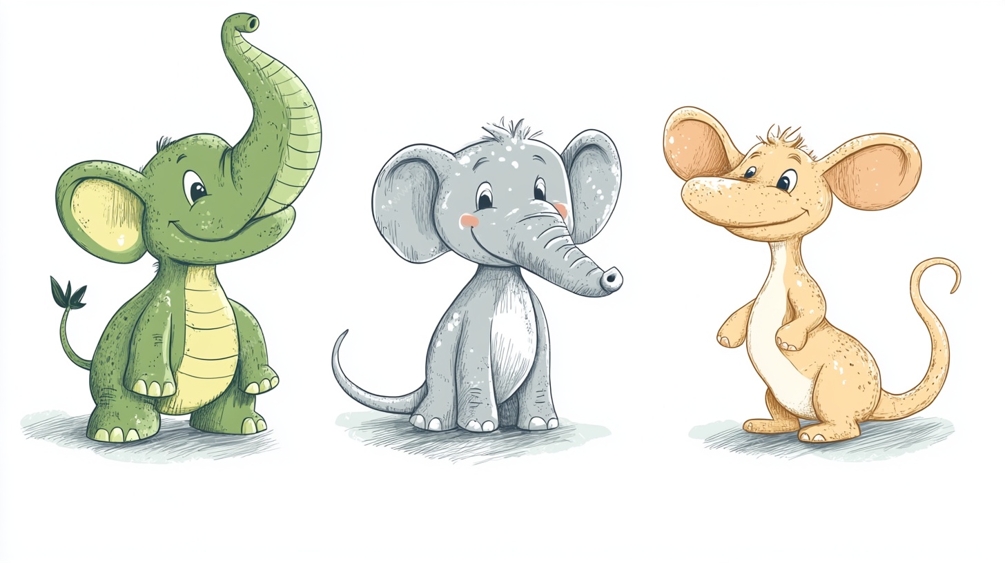 可爱动物三兄弟