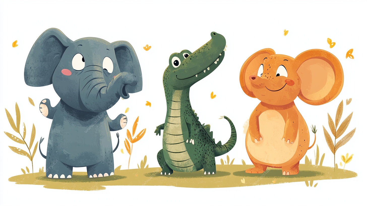 可爱动物们的欢乐聚会