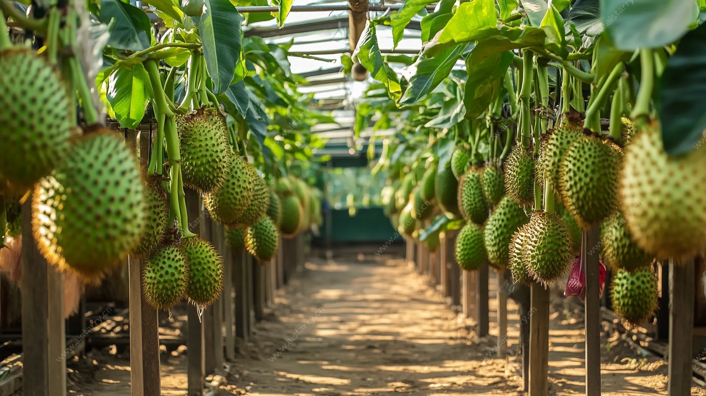 果园里的榴莲硕果累累