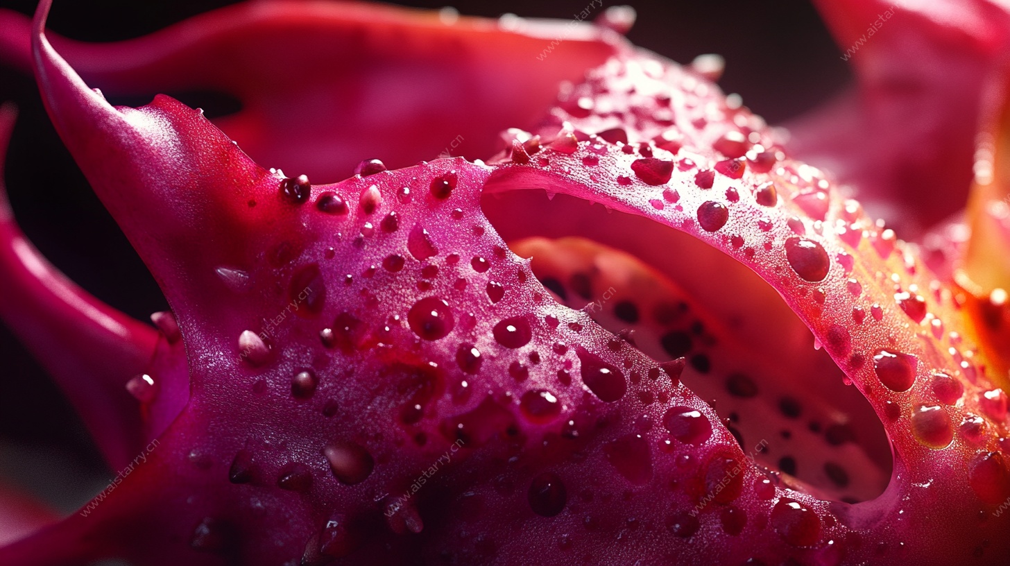 火龙果微距特写