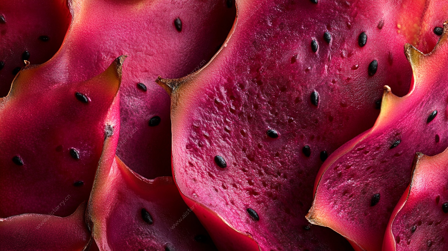 红心火龙果特写