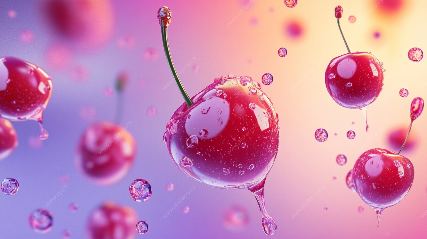 梦幻樱桃水滴图