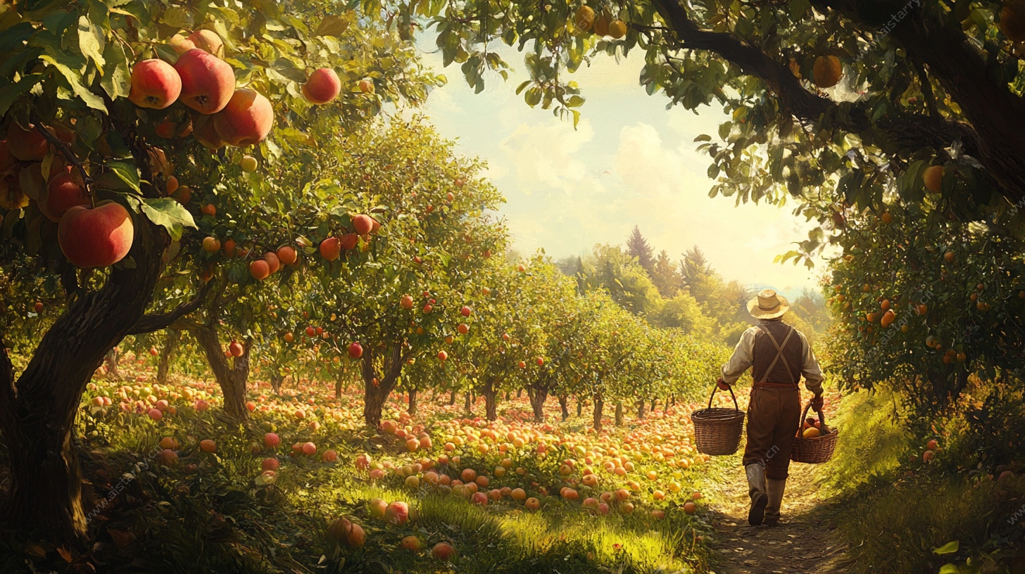 田园果农的丰收时刻