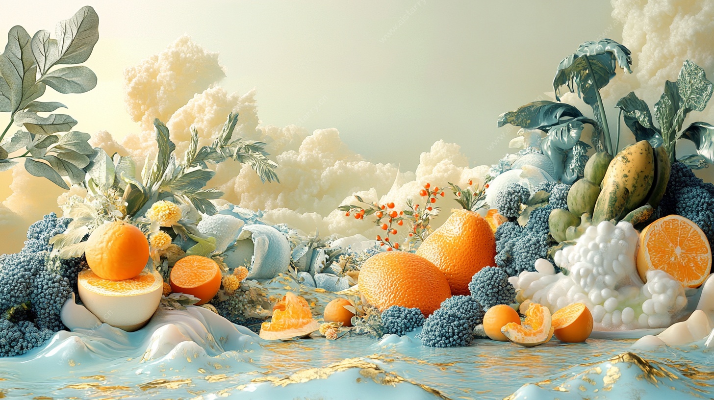 梦幻果蔬艺术场景