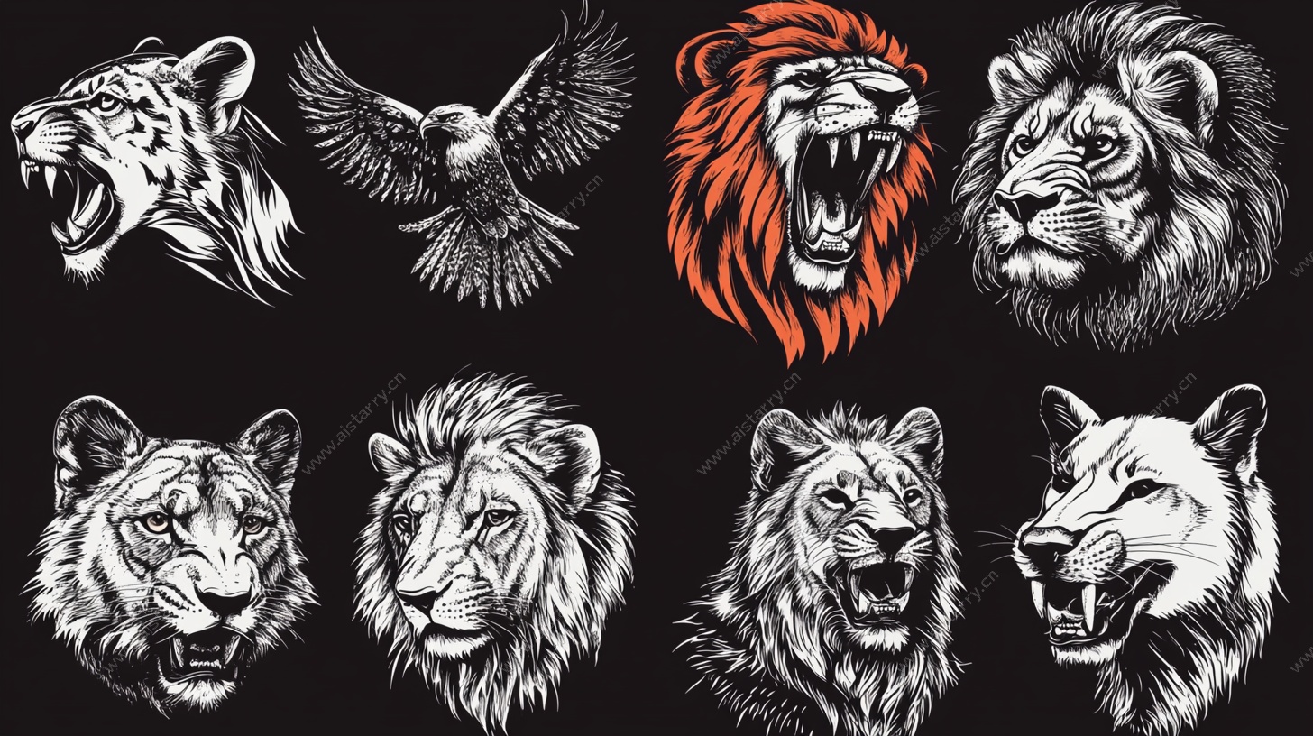 动物头像插画集