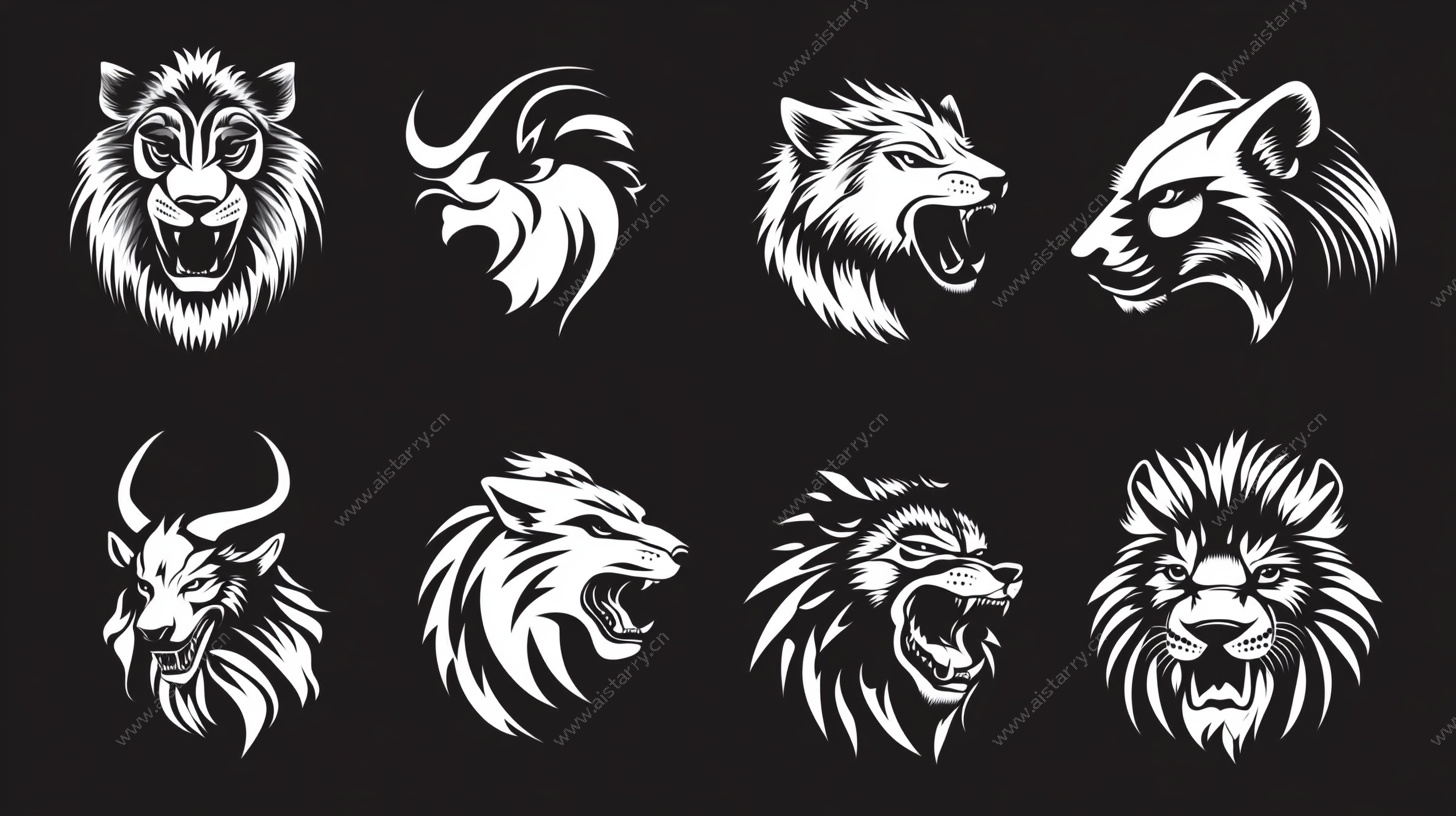 动物头像标志集合