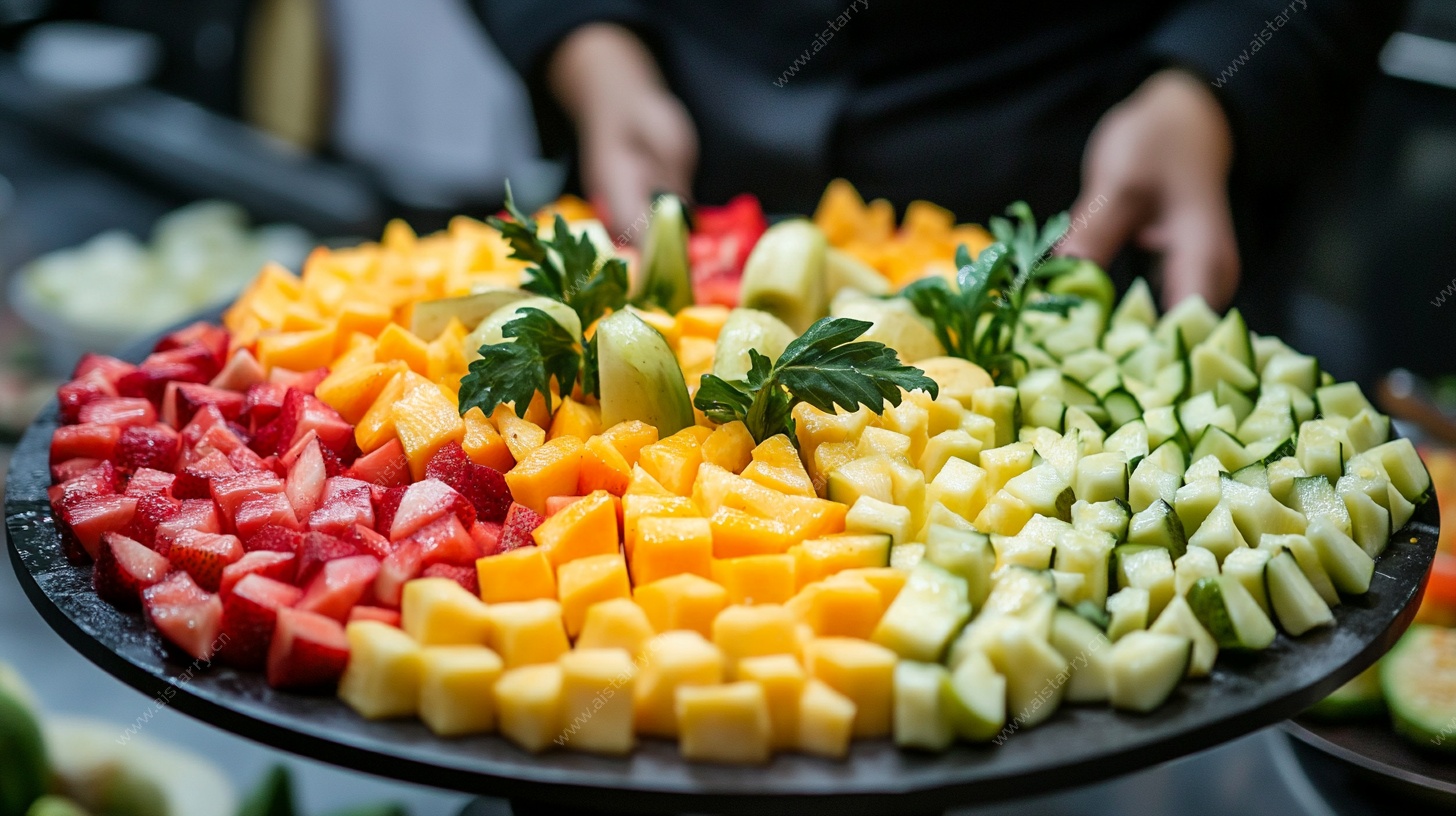 多彩缤纷水果拼盘艺术