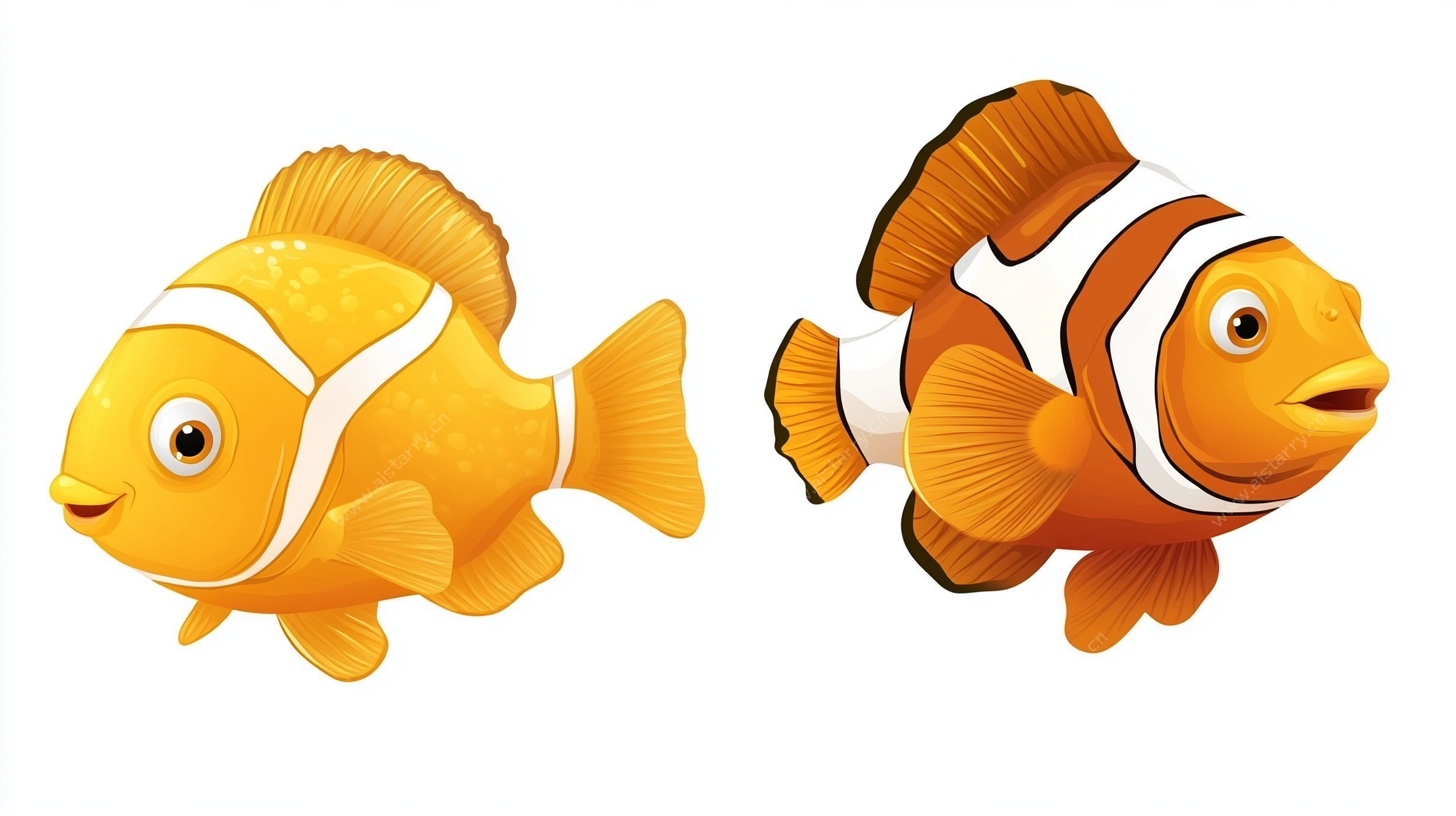 可爱小丑鱼插画